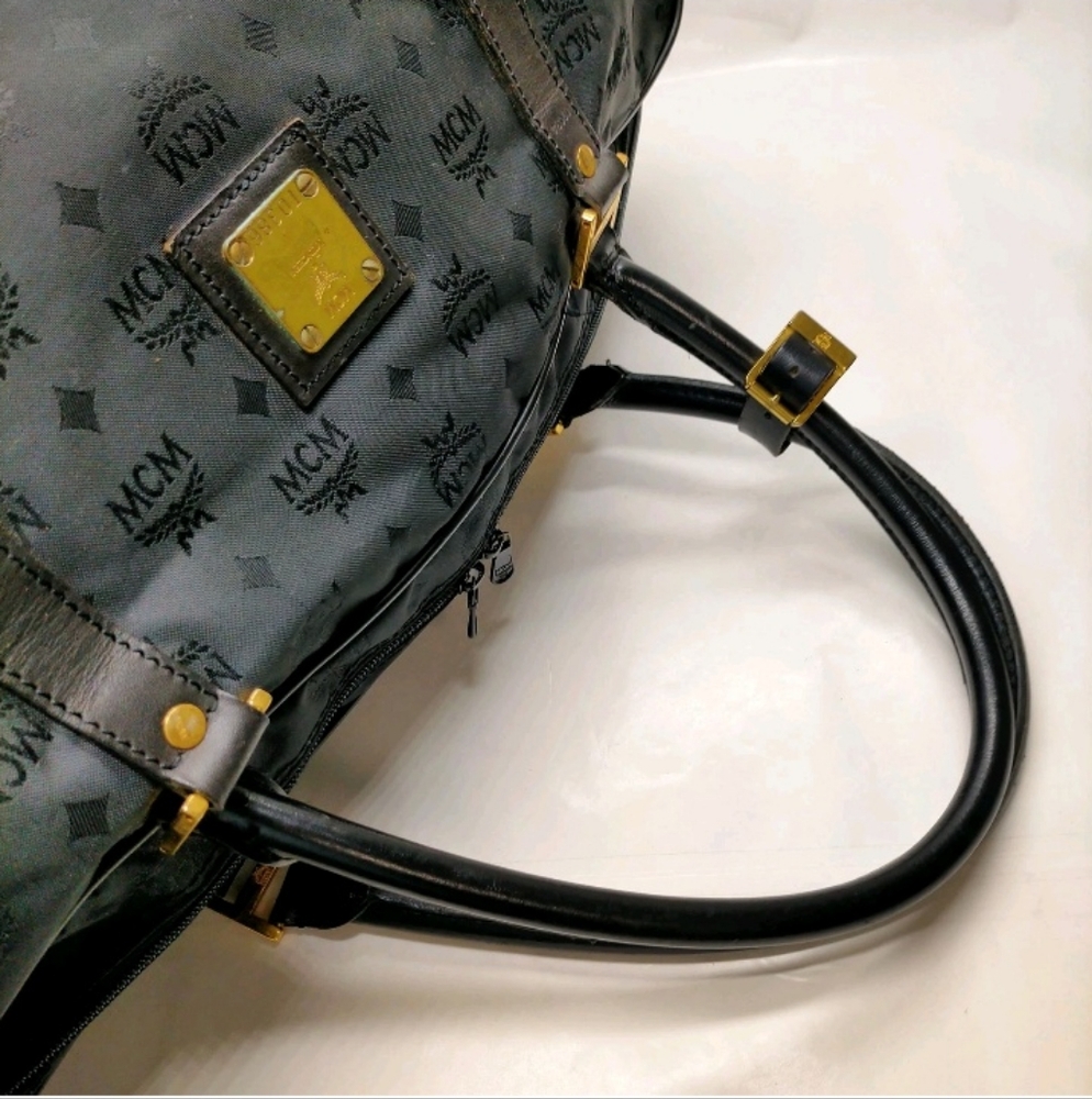 MCM 22" Ottomar Weekender Bag in Black Lairetos Jacquard - Picture 4 of 9